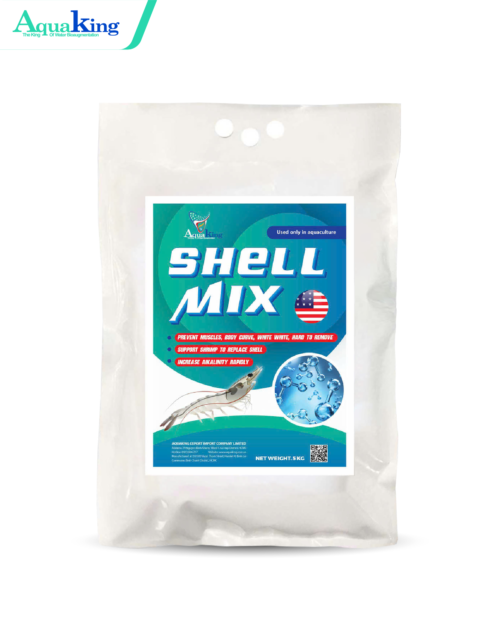 SHELL MIX - Tăng Kiềm Ao Nuôi Tôm - Kích Lột, Ngừa Cong Thân, Đục Cơ